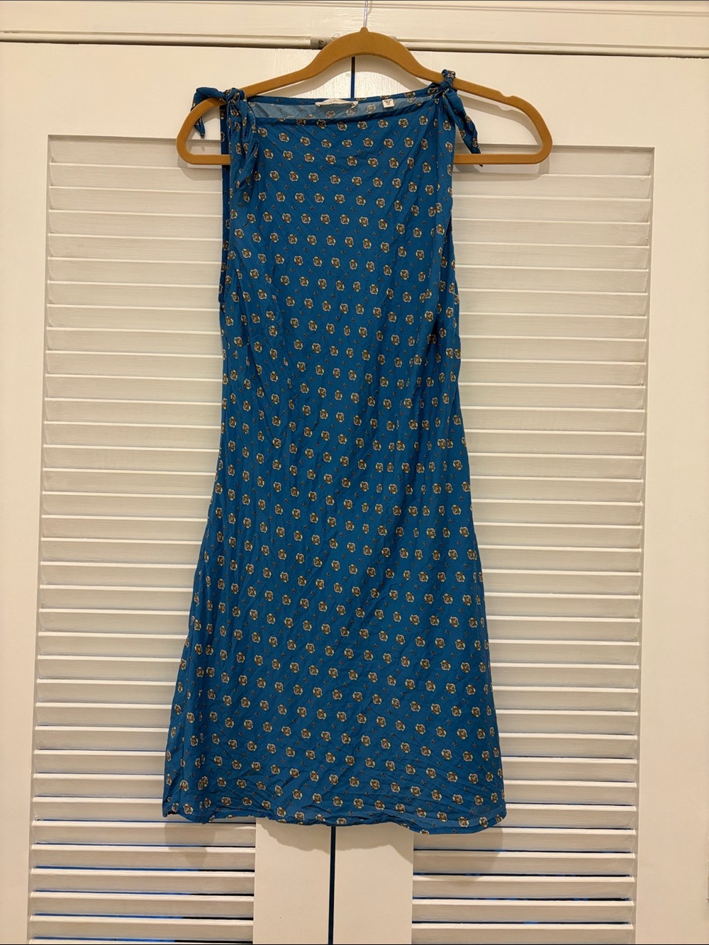 Doen Maltina mini dress XS Santorini Blue Cadiz Foulard - Picture 2 of 3